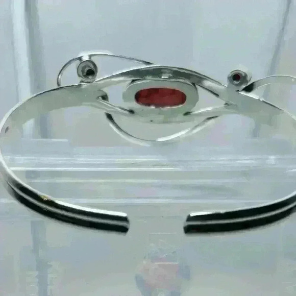 925 Sterling Silver, Rhodochrosite Stone, bohemian, Coachella, Malibu Barbie ￼ - Picture 2 of 5